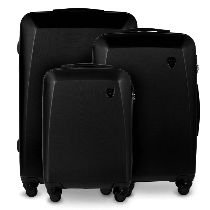 SET OF 3 WINGS PLOVER SUITCASES BLACK