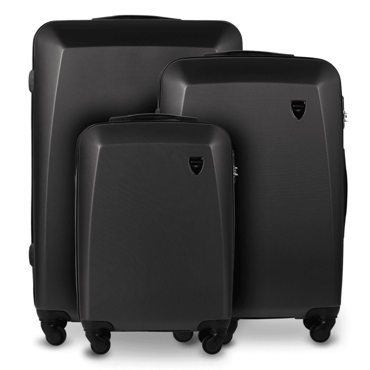 Set di 3 valigie WINGS PLOVER grigio scuro