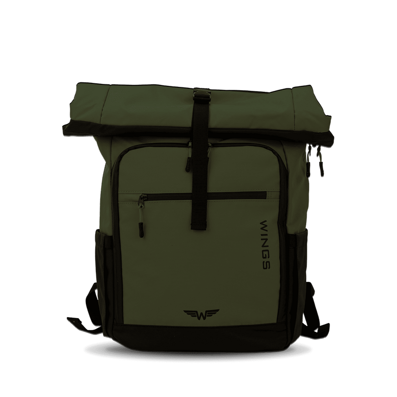 WINGS zaino da viaggio arrotolabile 29 L ROOK verde scuro