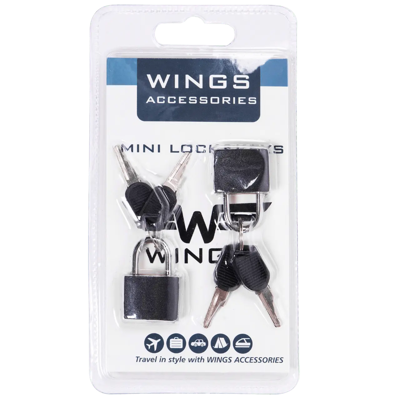 Zestaw kłódek do walizki Wings TRAVEL MUST HAVE