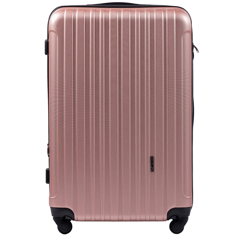 Large Travel Suitcase WINGS FLAMINGO 28'' ROSE GOLD