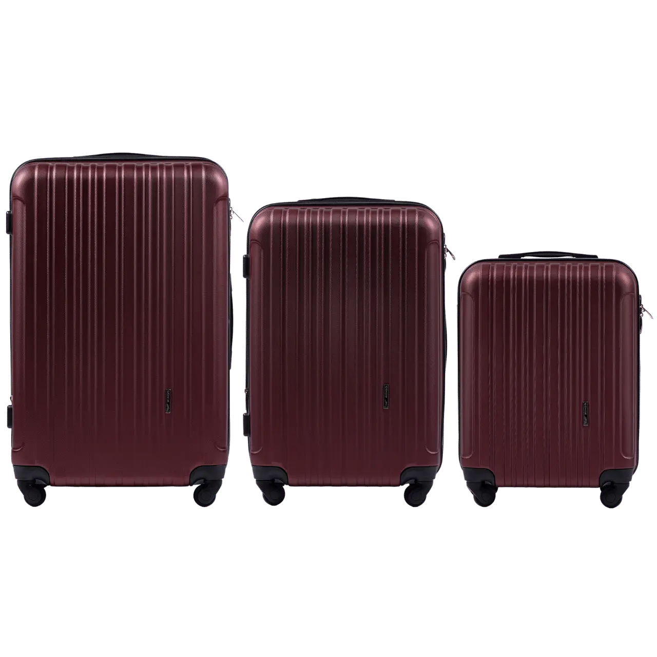 ZESTAW 3 WALIZEK WINGS FLAMINGO BURGUNDY FLAMINGO COLLECTION