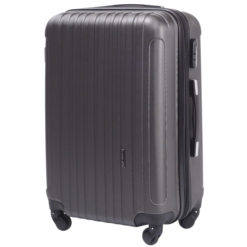 SET OF 3 WINGS FLAMINGO DARK GREY SUITCASES