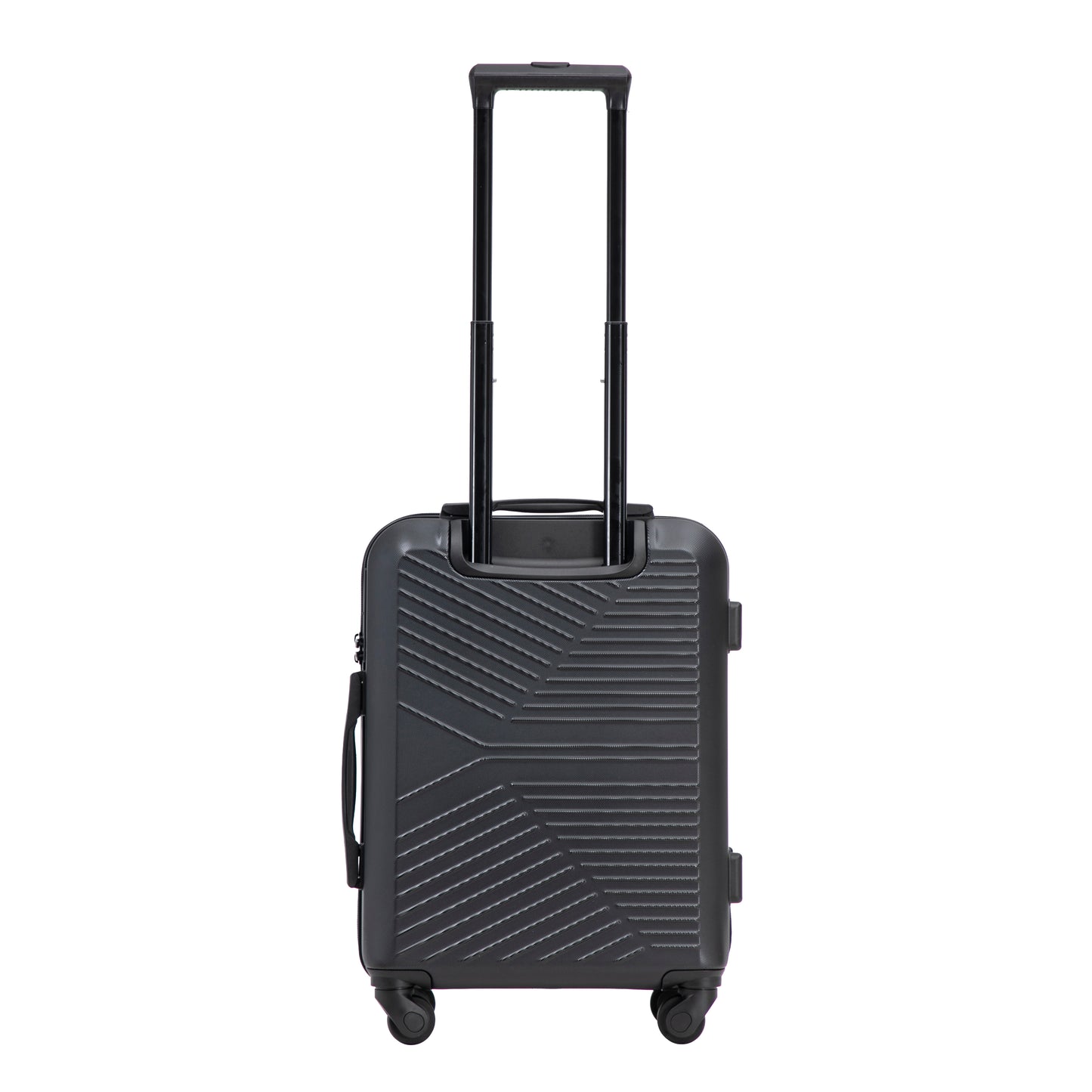 WINGS Merlin-kofferset, 3 stuks, van 100% polycarbonaat, ZWART