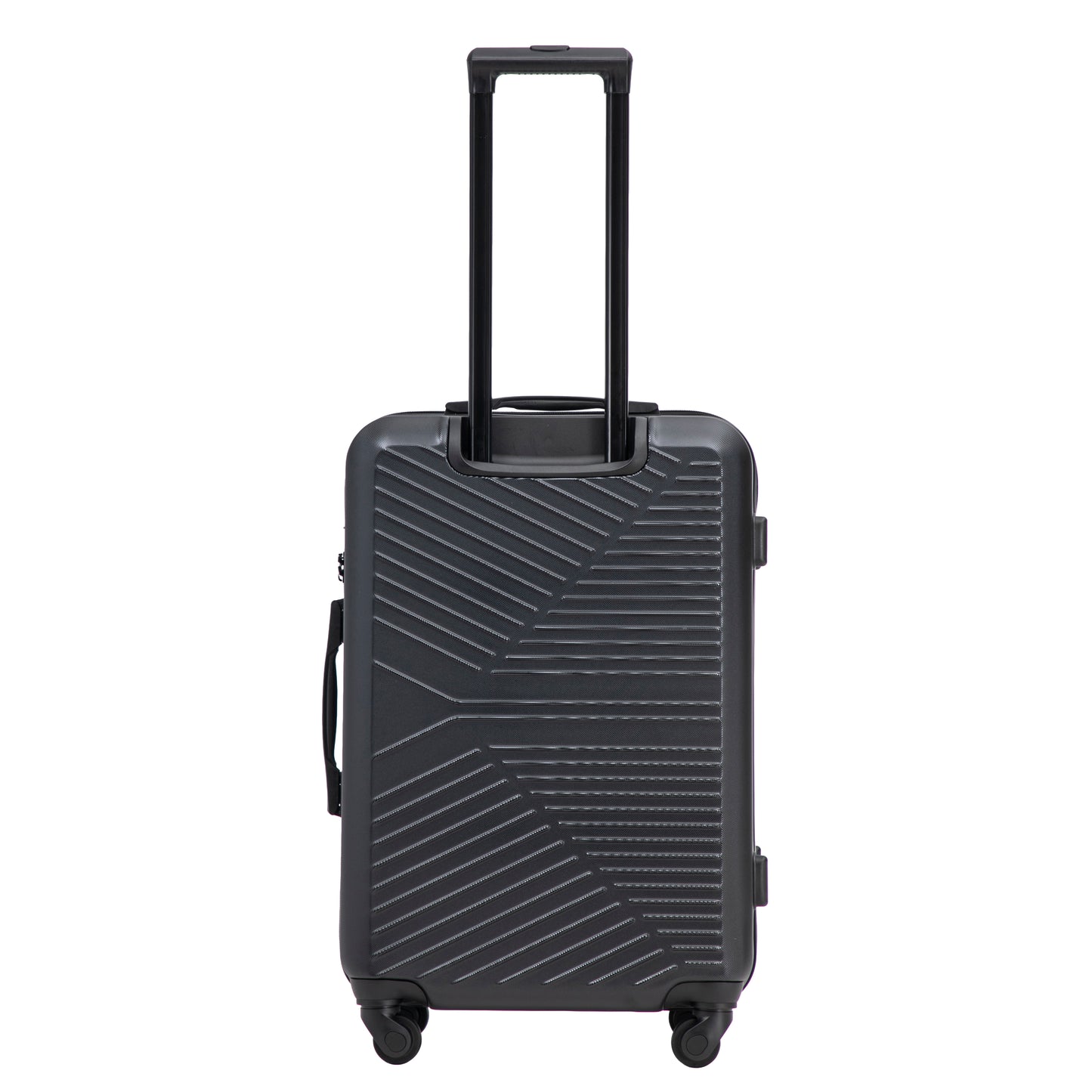 WINGS Merlin-kofferset, 3 stuks, van 100% polycarbonaat, ZWART
