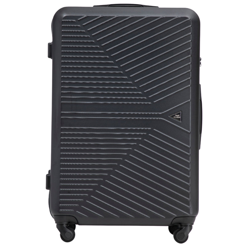 Grote WINGS MERLIN-koffer 28" zwart