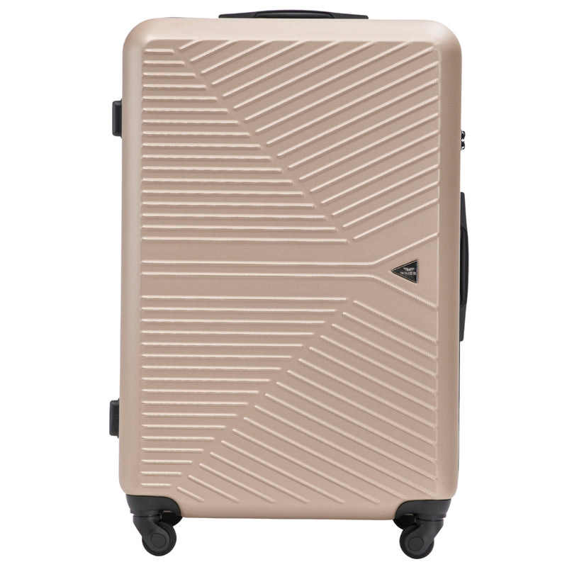 Grote WINGS MERLIN-koffer 28" champagnekleurig