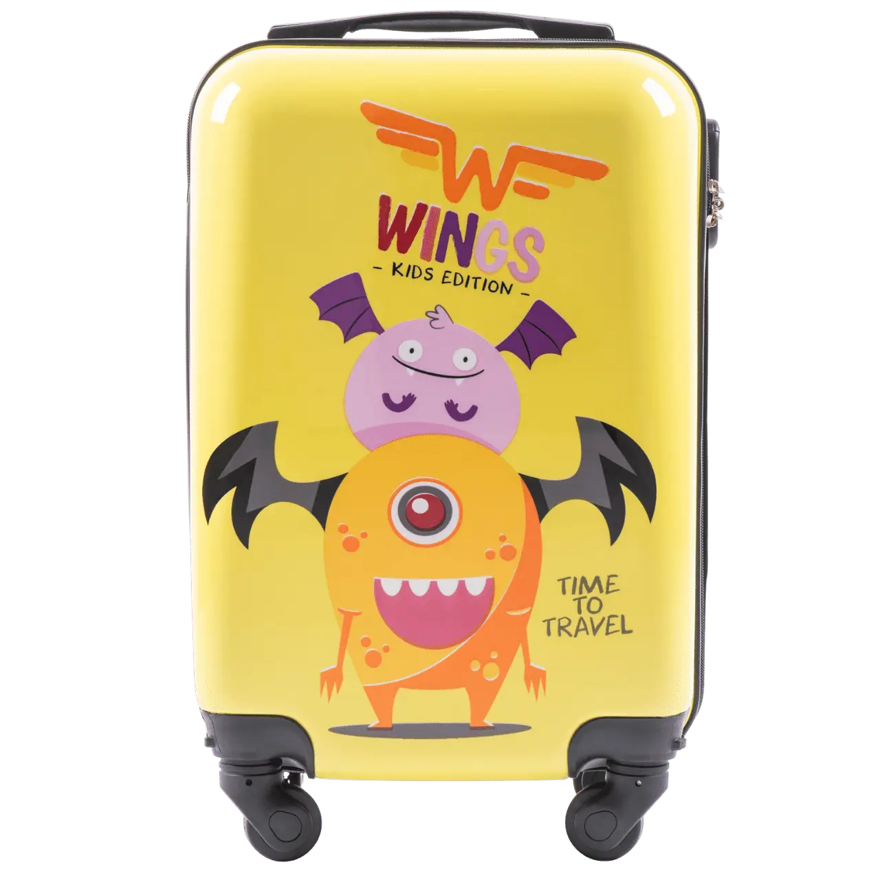 WINGS KIDS Walizka kabinowa twarda Jay Monster 18" KIDS COLLECTION