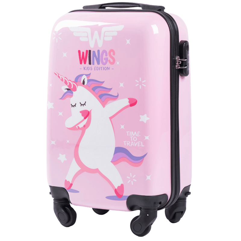 WINGS KIDS Tvrdý kufr do kabinového zavazadla Jay Unicorn 18"