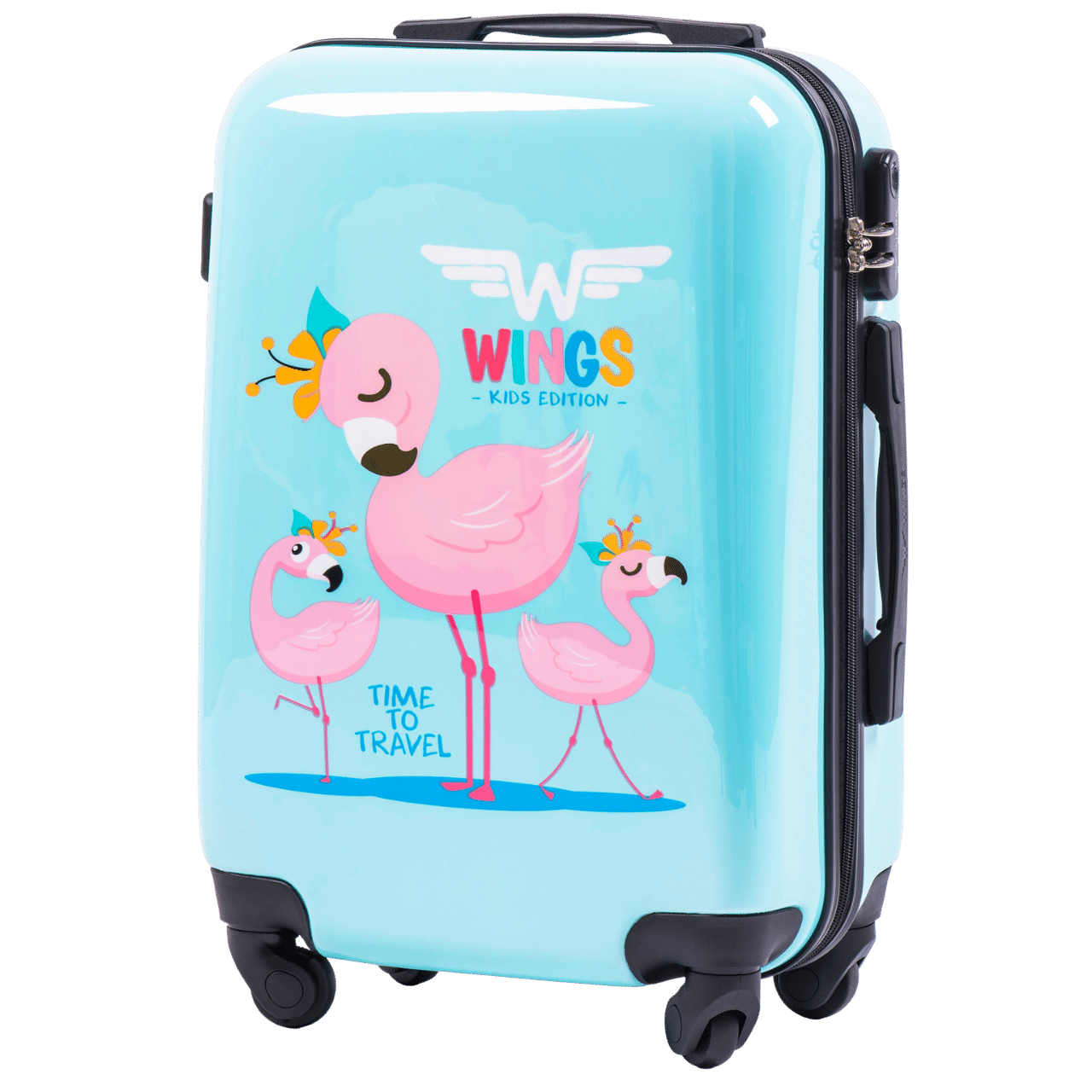 WINGS KIDS Tvrda kabinska kofer Jay Flamingo 20"