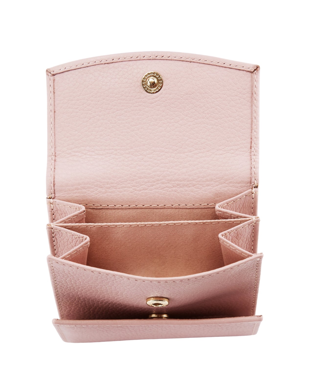 Kompaktowy portfel damski skórzany z ochroną RFID WINGS PINK LEATHER COLLECTION
