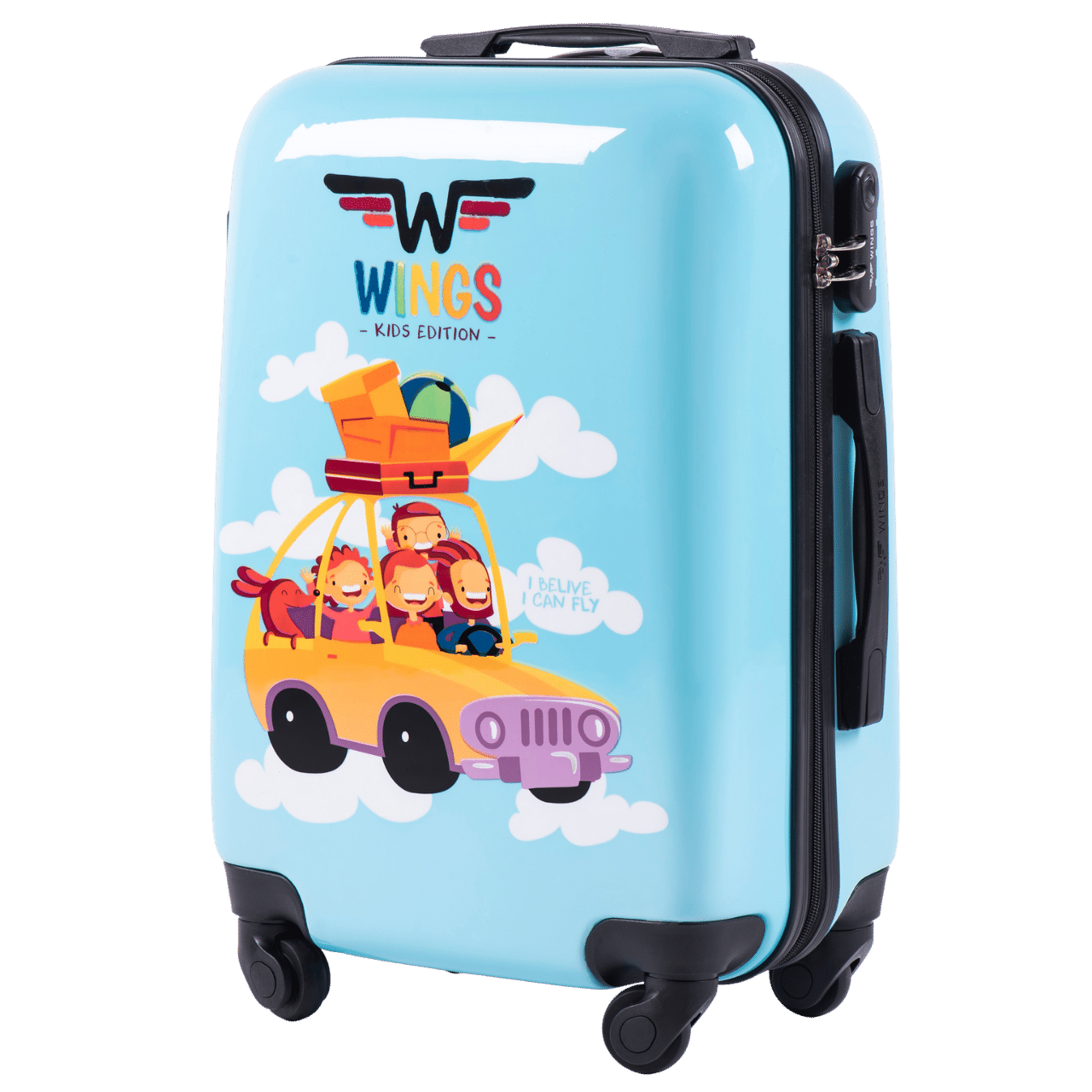 WINGS KIDS Walizka kabinowa twarda Jay Car 20" KIDS COLLECTION