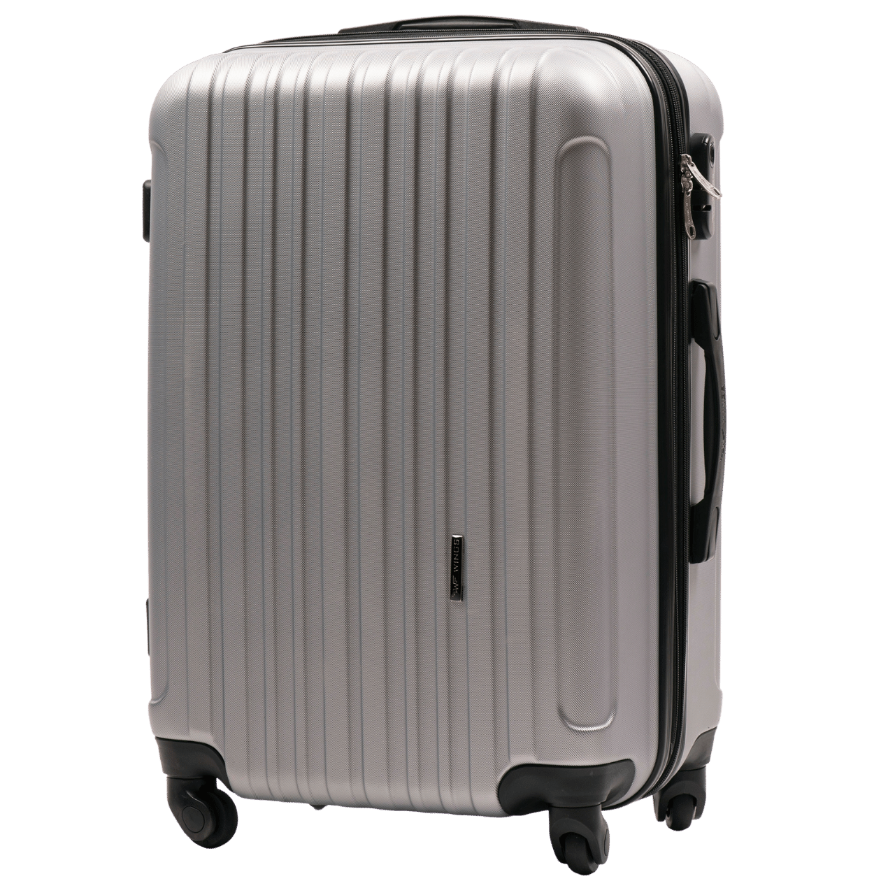 WINGS FLAMINGO 24" SILVER middelgrote reiskoffer