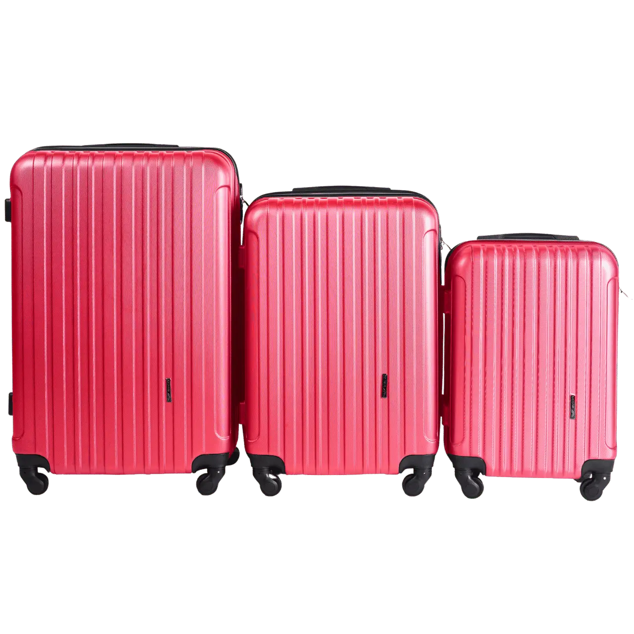 ZESTAW 3 WALIZEK WINGS FLAMINGO ROSE RED FLAMINGO COLLECTION