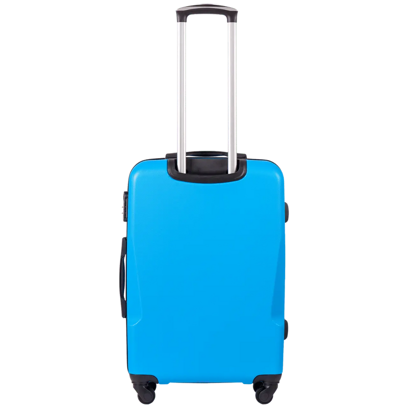 SET OF 3 WINGS PLOVER SUITCASES DENIM BLUE