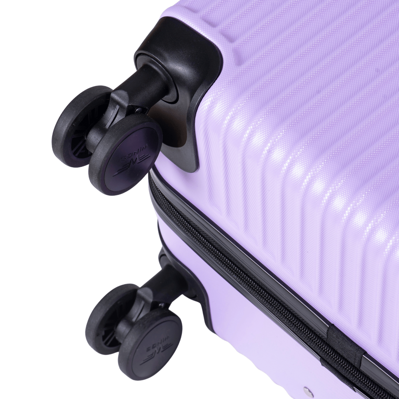 SET OF 3 SUITCASES WINGS EGRET CHAMPAGNE