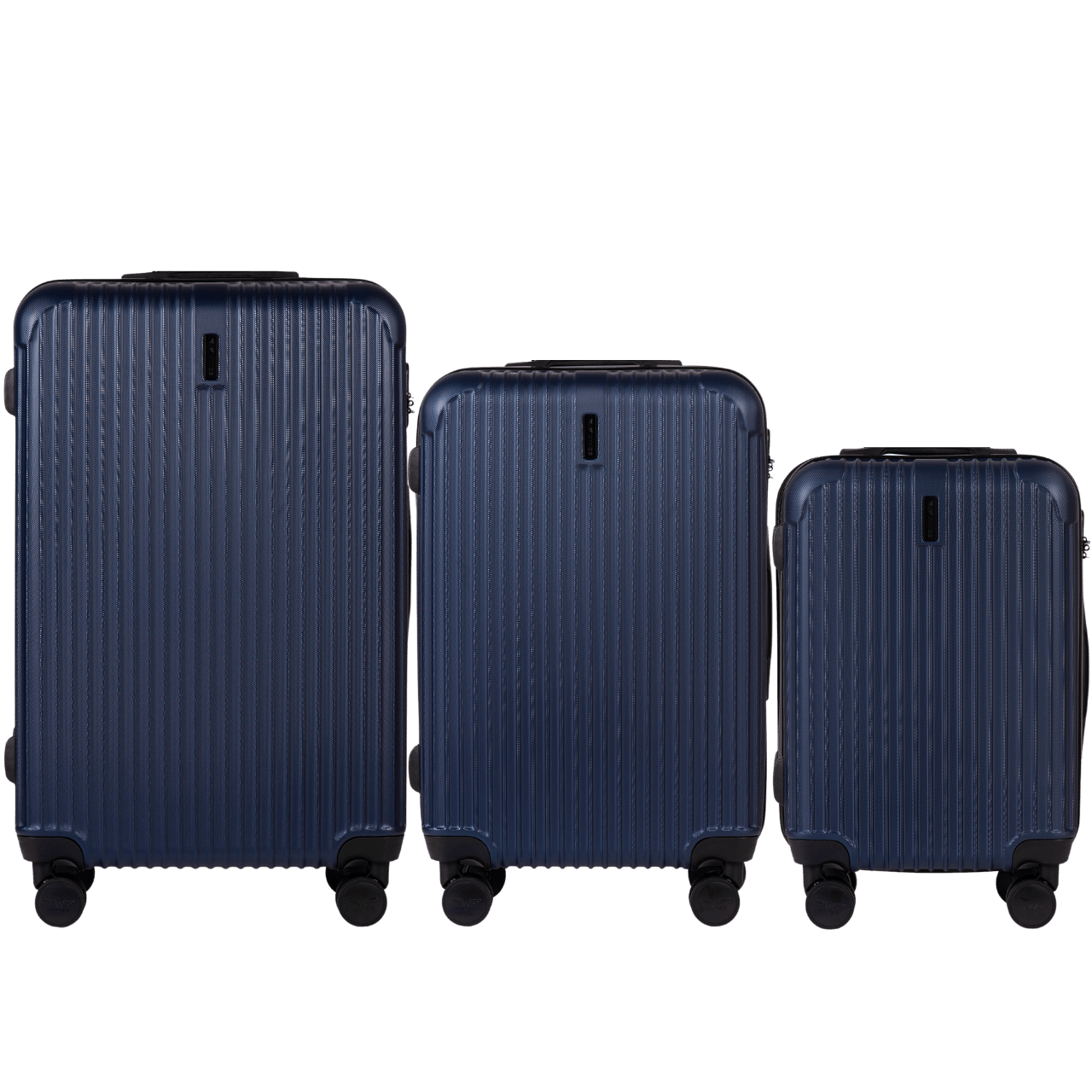 SET OF 3 SUITCASES WINGS EGRET DARK BLUE