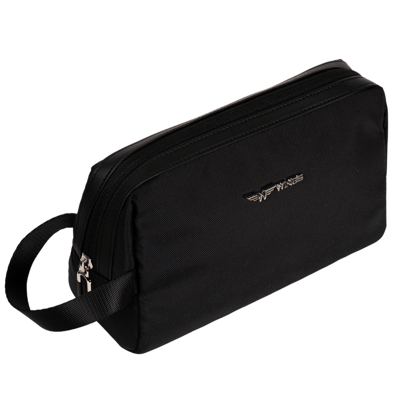 WINGS Piccola trousse cosmetica monocomparto SKYLARK nera