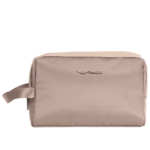 WINGS Малка еднокамерна козметична чанта SKYLARK бежова