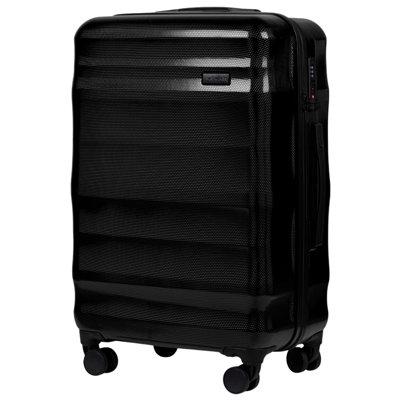 Set of 3 WINGS Suitcases VULTURE BLACK