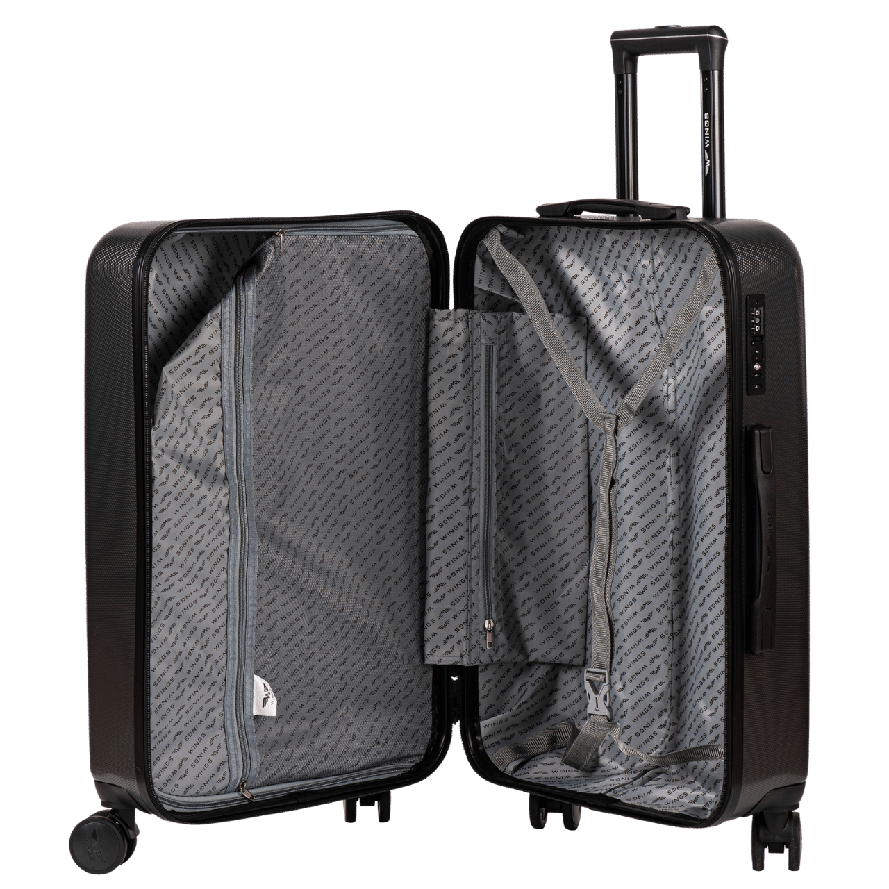 Комплект от 3 куфара Wings PC Golden Eagle ЧЕРЕН