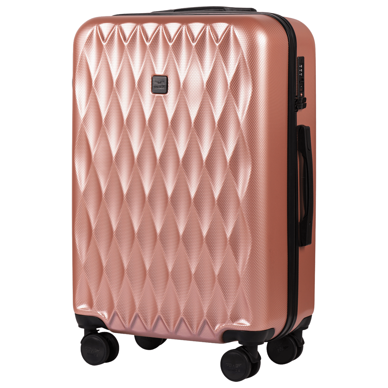 Súprava 3 kufrov Wings PC Golden Eagle ružová