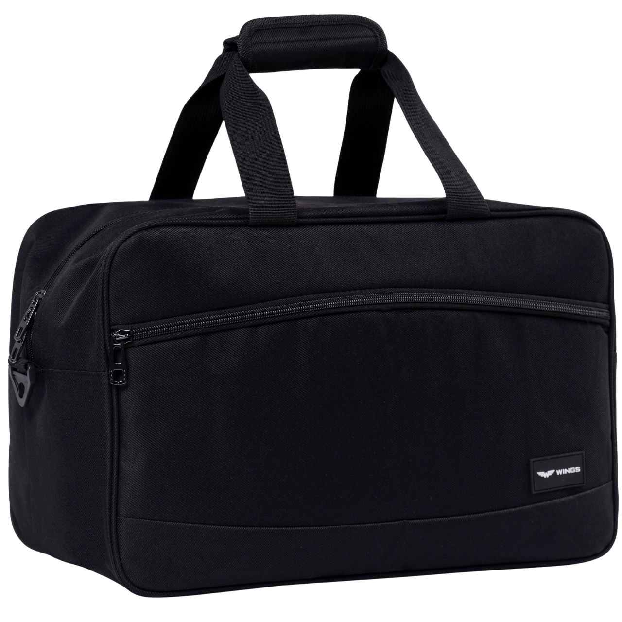 WINGS Handgepäcktasche KABINENREISETASCHE SCHWARZ
