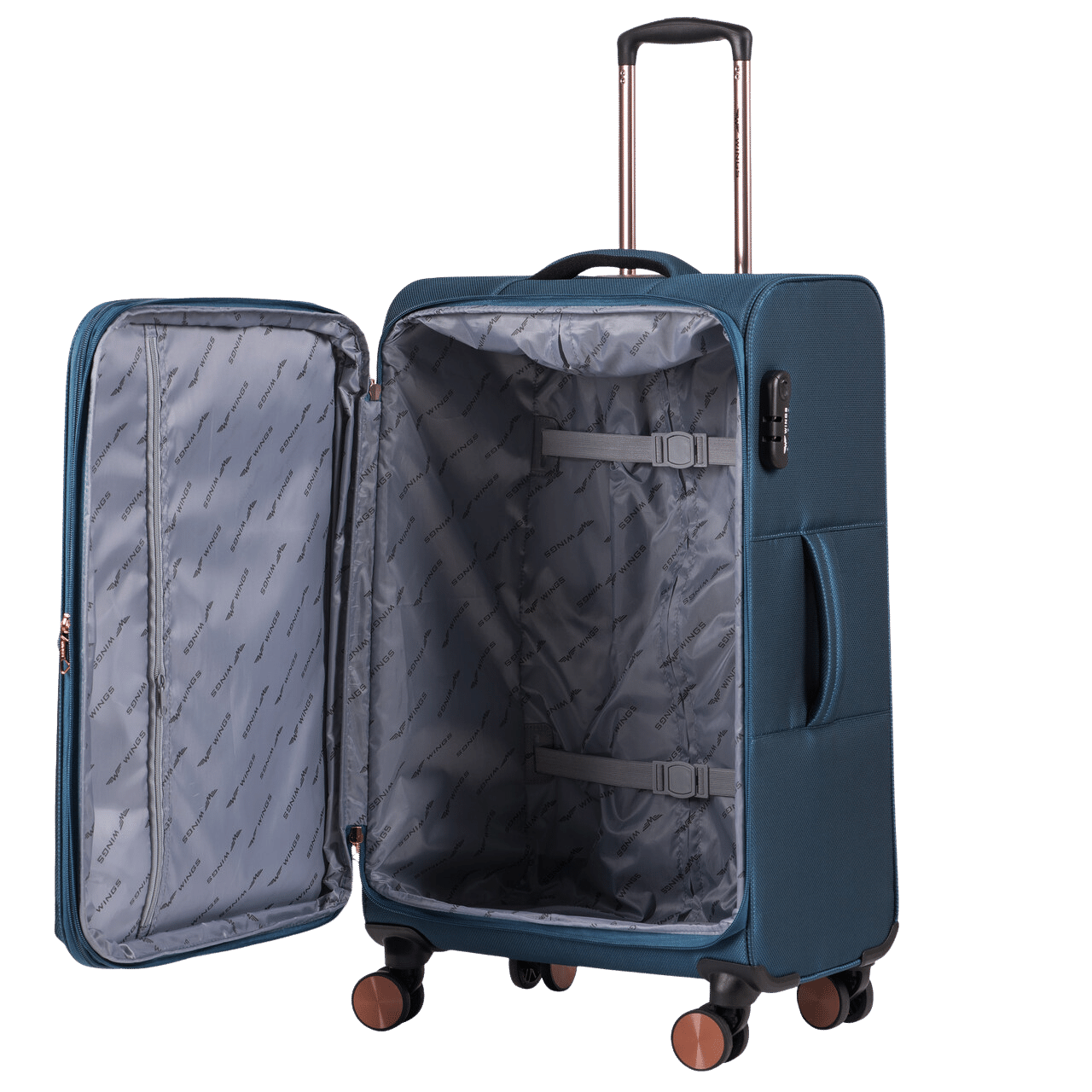 Мека голяма куфар Tern Wings 28" ЖЪЛТО