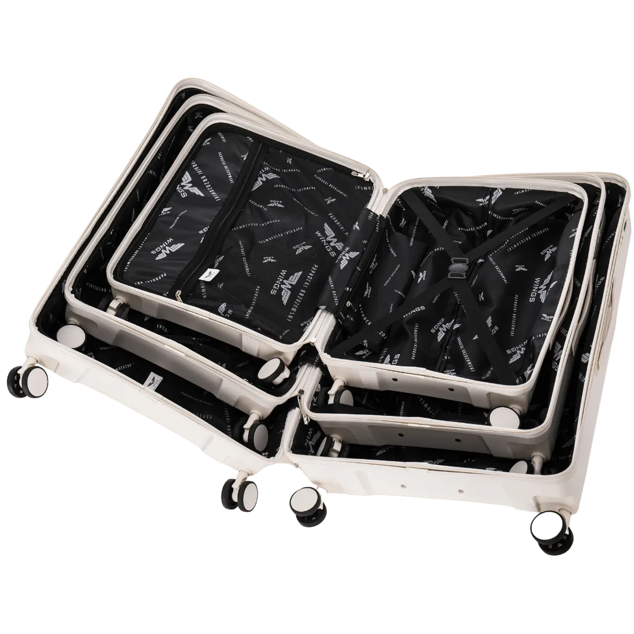 ヴァリュゲイツ　CABI COMPACT 痩身機器 ホワイト WINGS x Paprocki Brzozowski COCKATIEL Large Suitcase – 28
