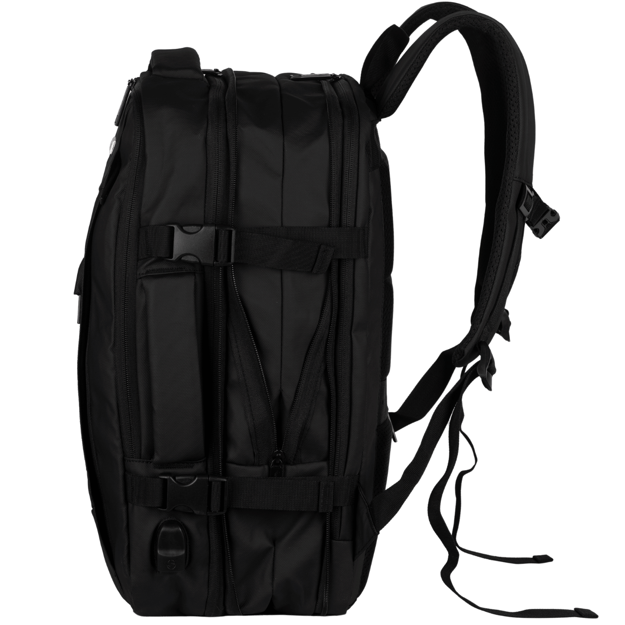 Wielofunkcyjny plecak  z poszerzeniem VIREO 002 - BLACK VIREO COLLECTION
