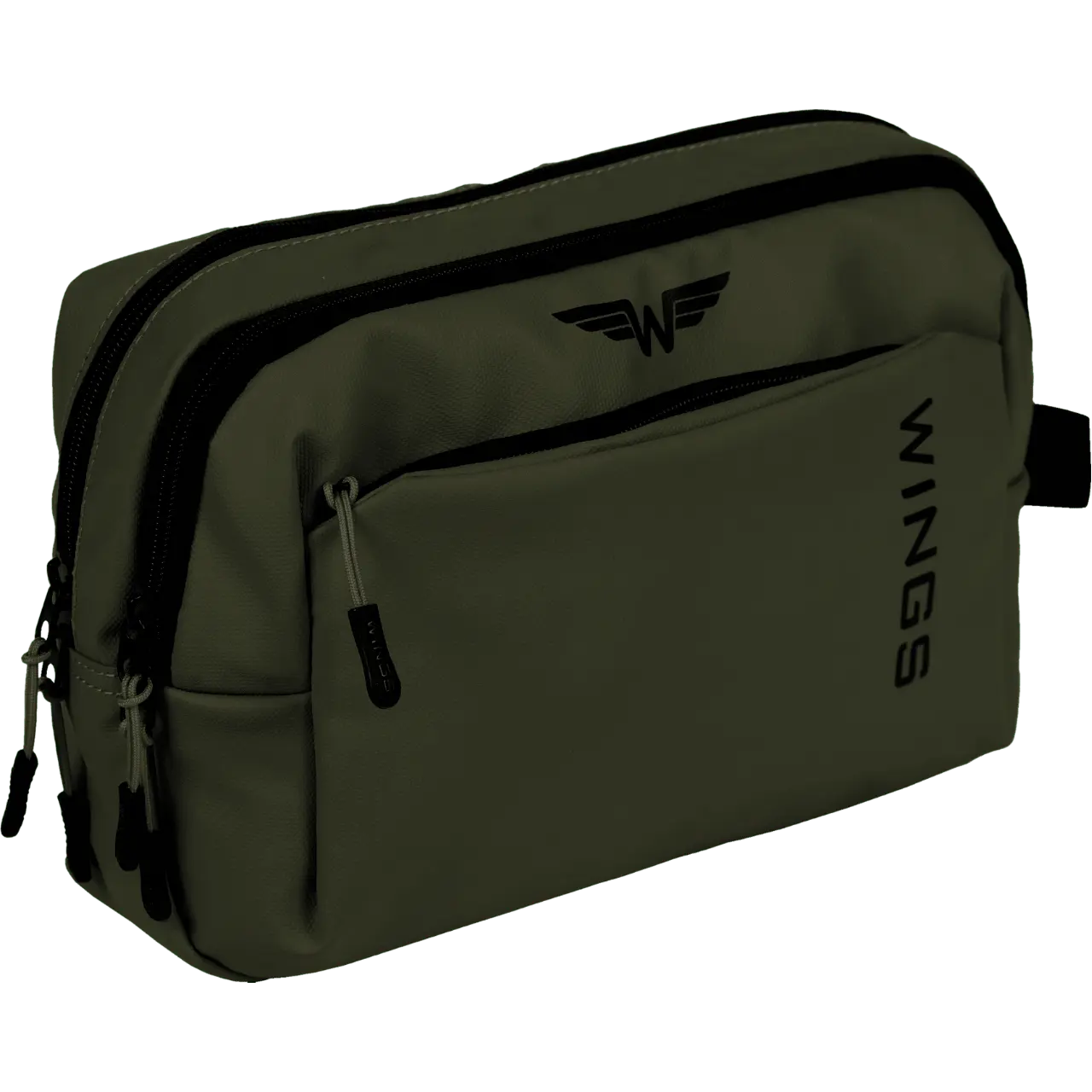 WINGS Komplet walizek miękkich 7w1 ROOK dark green ROOK COLLECTION