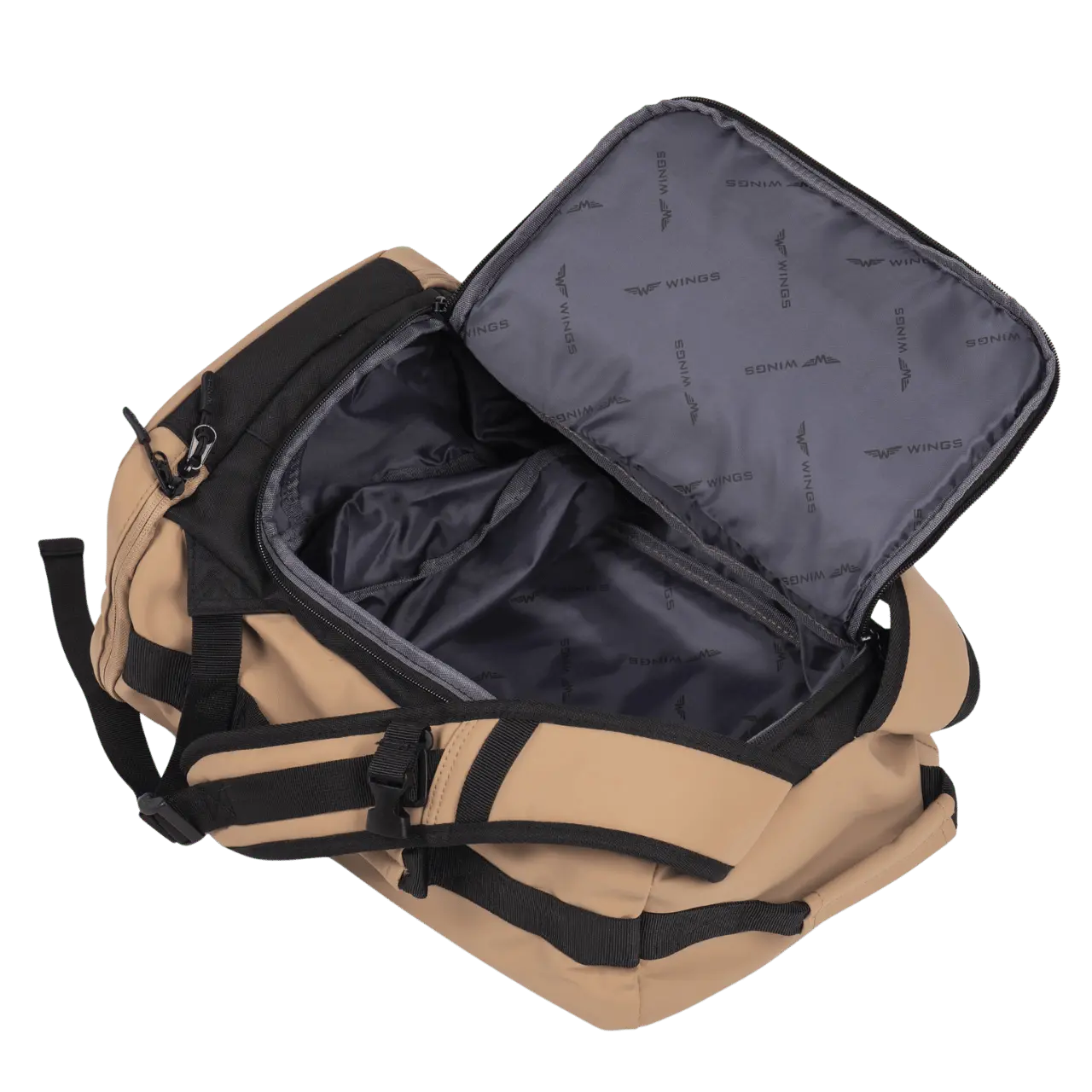 WINGS Komplet walizek miękkich 4w1 STORK Grey STORK COLLECTION