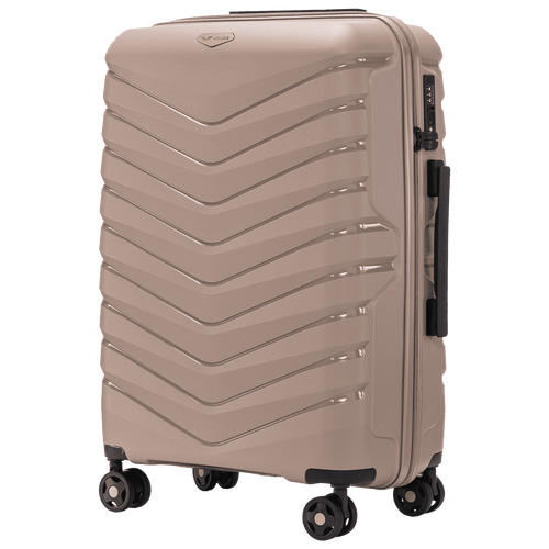 Súprava 3 kufrov Wings PHOENIX polypropylén šampanská