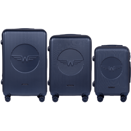 Set of 3 Wings Swallow 3.0 Suitcases BLUE