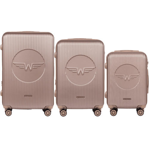 Set of 3 Wings Swallow 3.0 Suitcases CHAMPAGNE