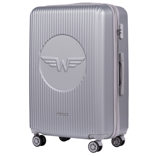 Large suitcase Wings Swallow 3.0 SILVER 28”