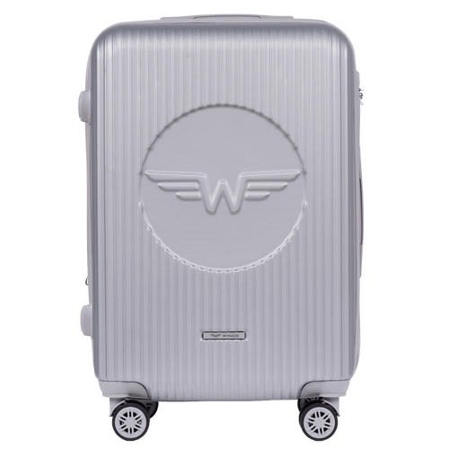 Medium suitcase Wings Swallow 3.0 SILVER 24”