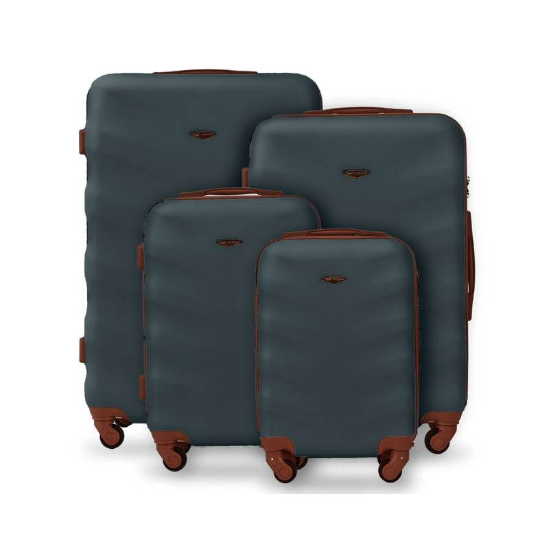 Set od 4 kofera Wings Albatross TAMNO ZELENA