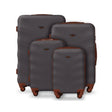 Set de 4 maletas Wings Albatross GRIS OSCURO