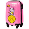 Detský kabínový tvrdý kufor WINGS ružový astronaut XS 18"