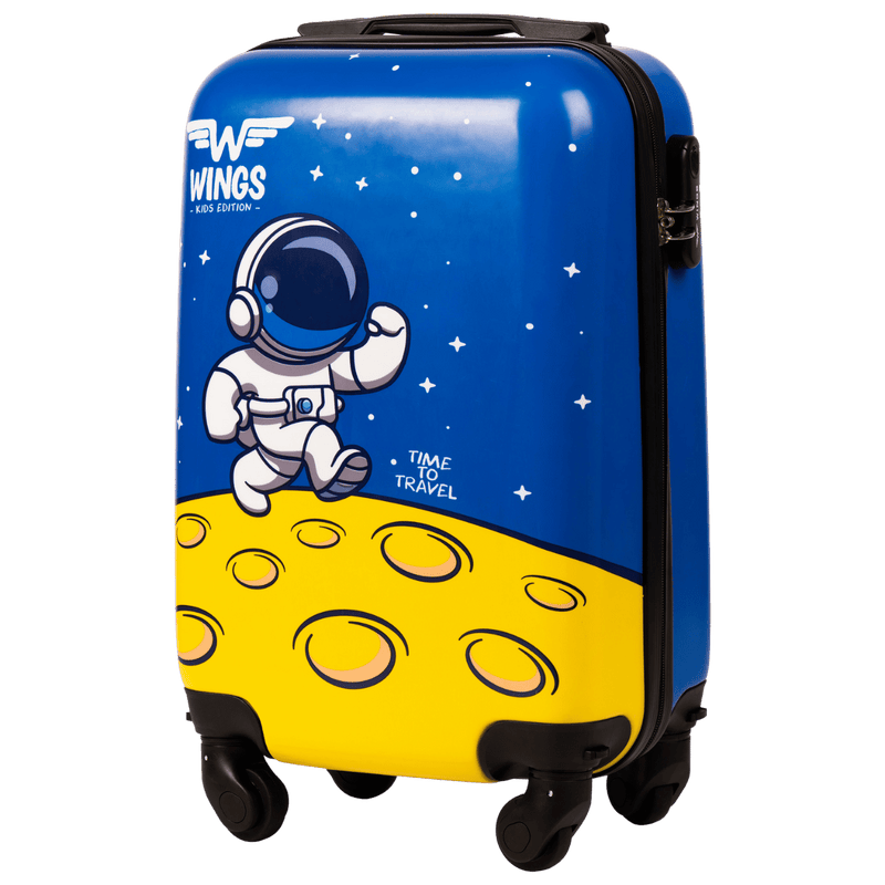 WINGS KIDS KABINOVÝ KUFR TVRDÝ BLUE ASTRONAUT XS 18"