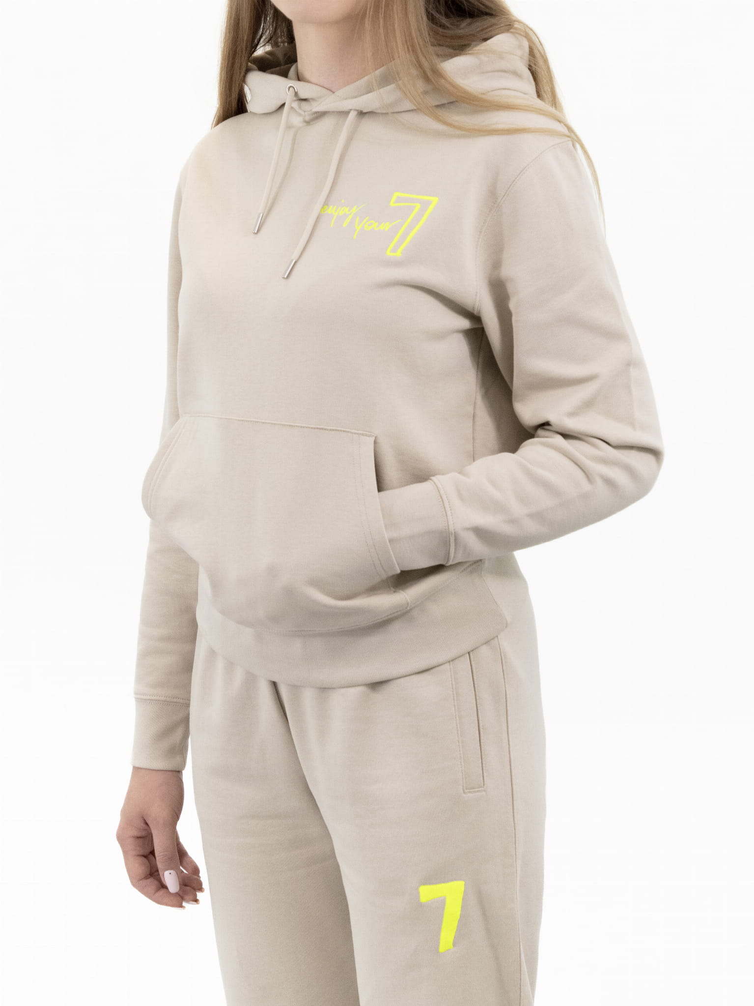 Beige Oversize-Sweatshirt mit Wings x Paprocki & Brzozowski Stickerei Unisex