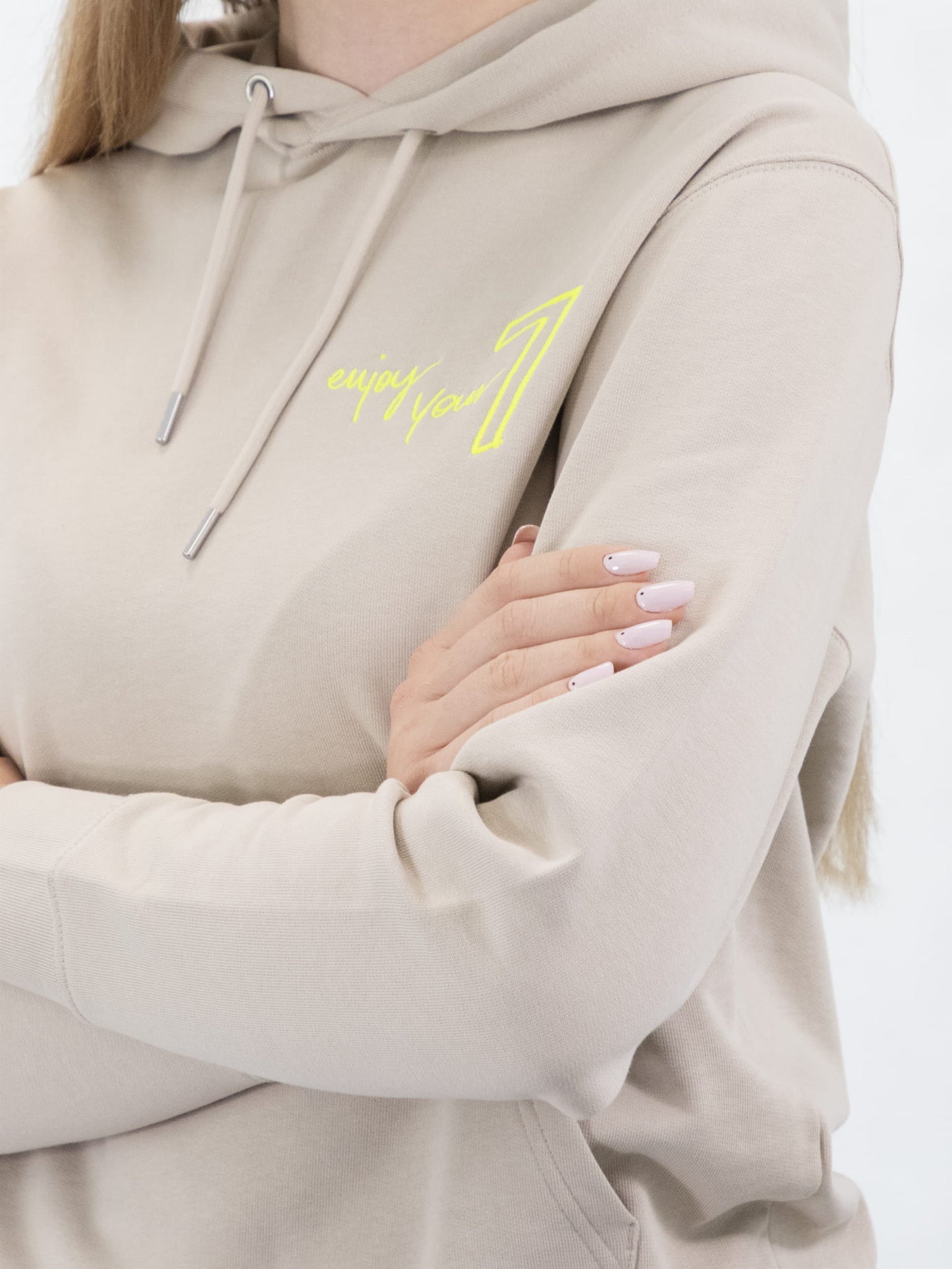 Beige Oversize-Sweatshirt mit Wings x Paprocki & Brzozowski Stickerei Unisex