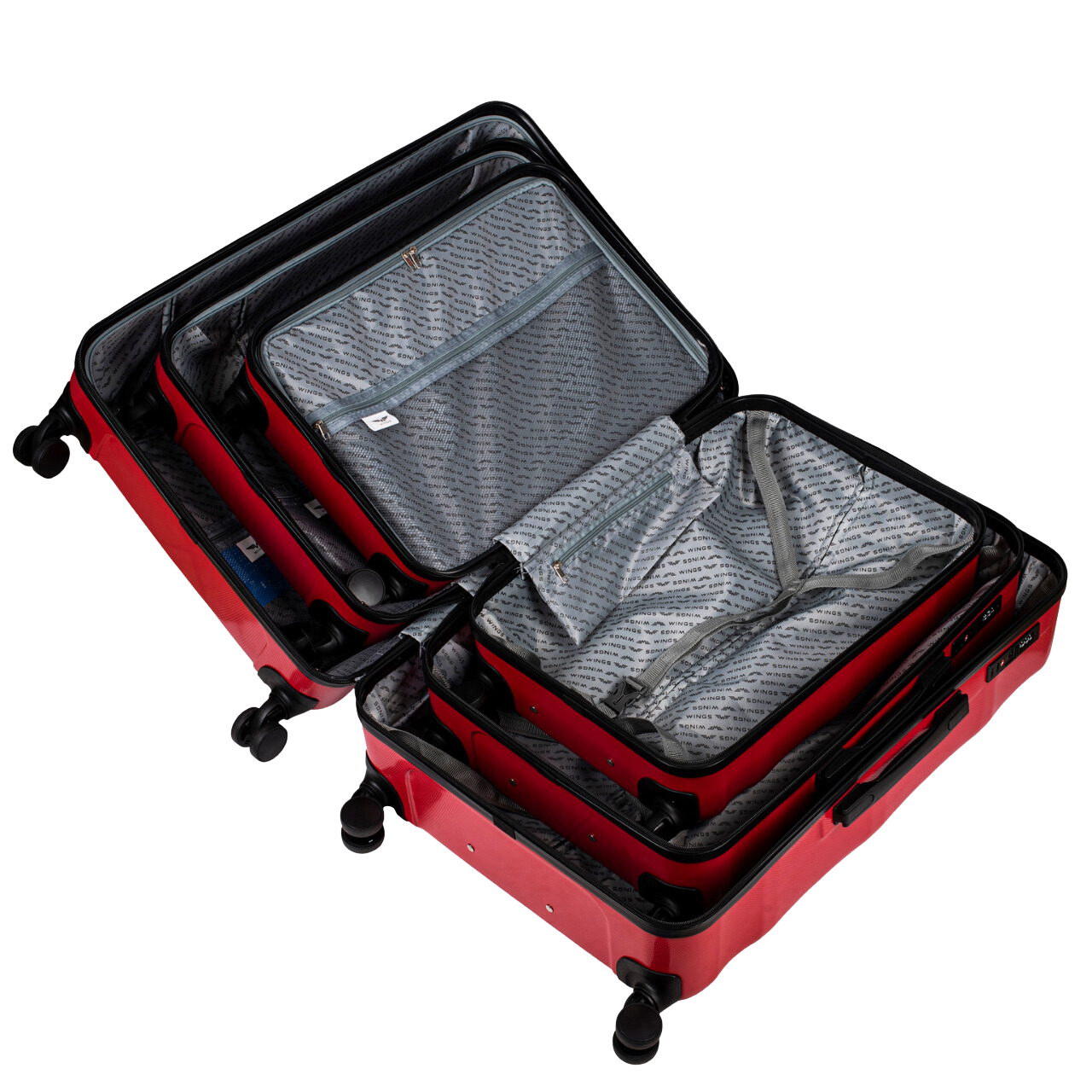 Kabínový kufor WINGS PC VULTURE 20" ružový