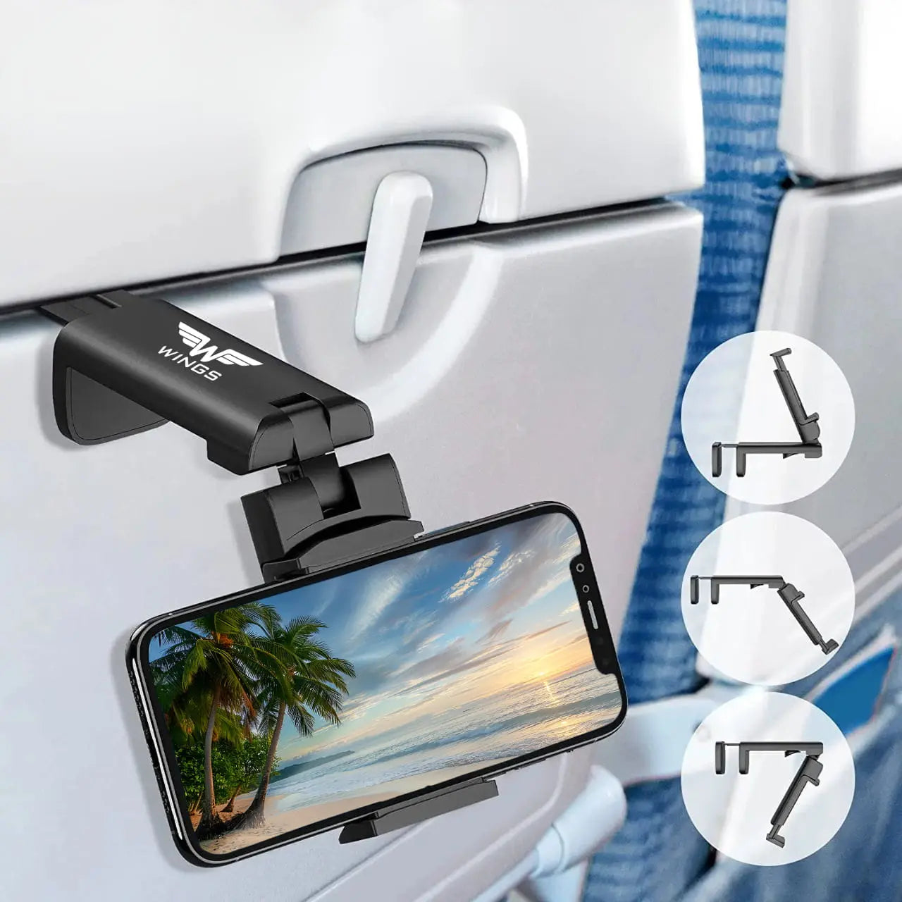 Uchwyt podróżny na telefon BLACK TRAVEL MUST HAVE