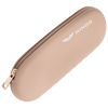 Beige-matkalaukku silikonisiveltimille