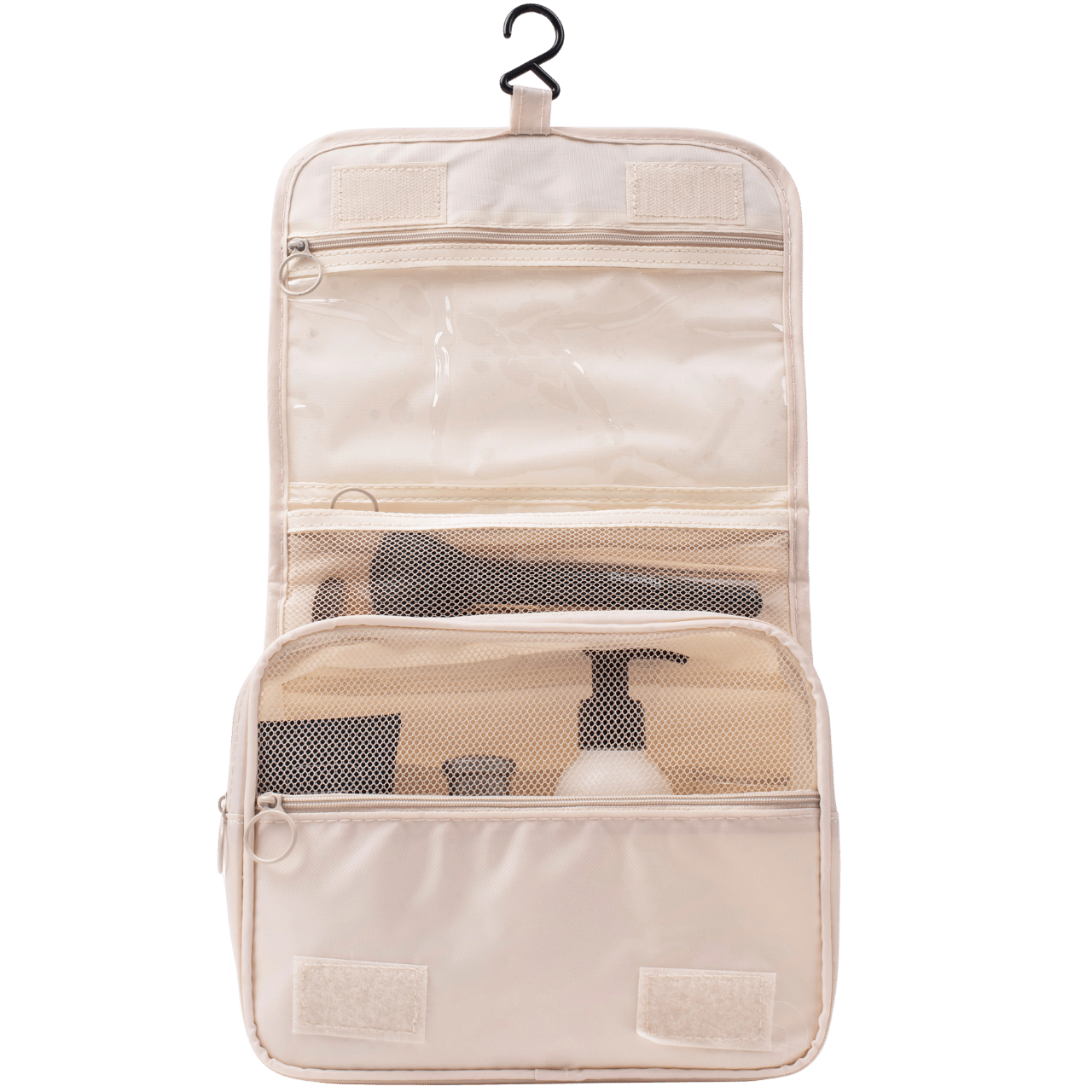 Kosmetyczka podróżna wisząca BEIGE TRAVEL MUST HAVE