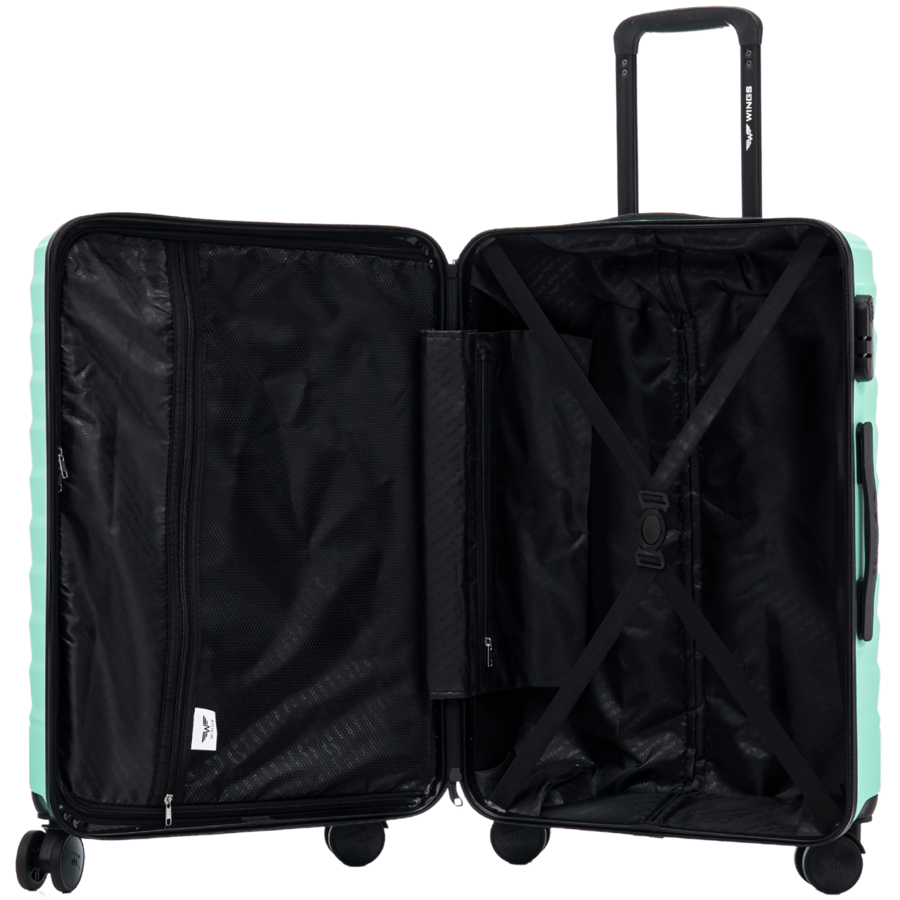 Kabínový kufor Wings PEAFOWL 20" svetlozelená