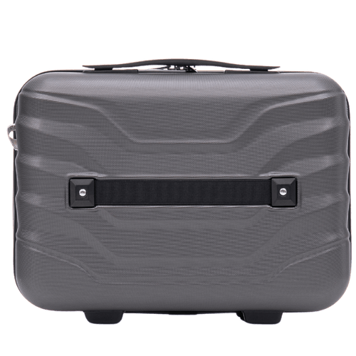 Travel case Wings PEAFOWL cosmetic bag 14" DARK GREY