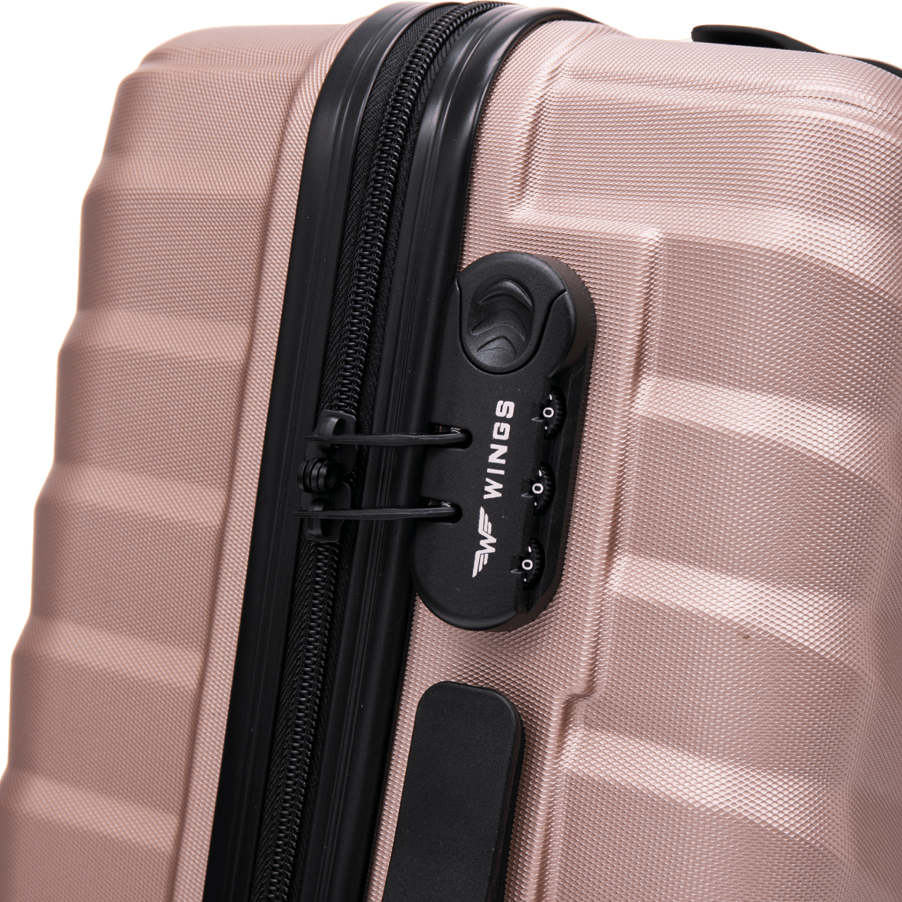 Кабинен куфар Wings PEAFOWL 20" РОЗОВ ЗЛАТО